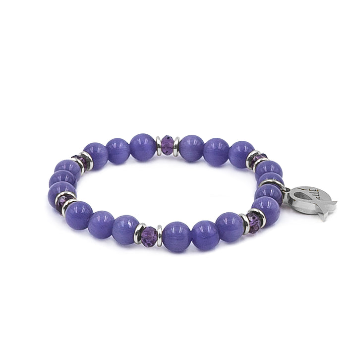 Awareness Collection - Silver Purple Bracelet (Ambassador)