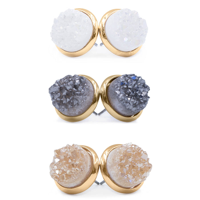 Stone Collection - Quartz Earrings Set