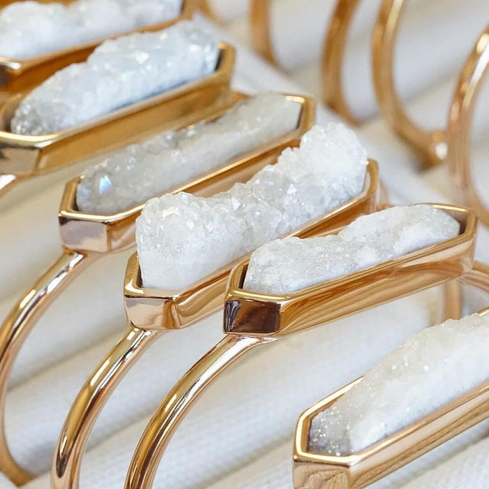 Bangle Collection - Rose Gold Quartz Bracelet (FB Insiders)