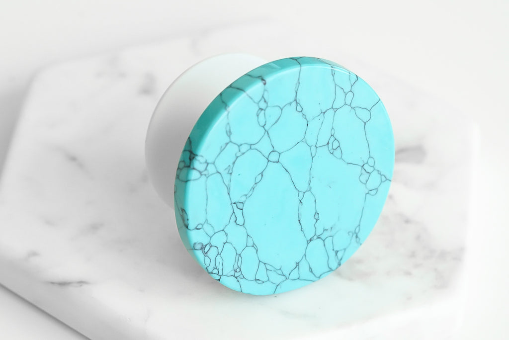 Accessory Collection - Aqua Marine Stone Phone Grip (Wholesale)