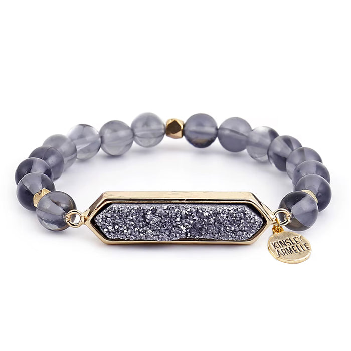 Adelaide Collection - Stormy Quartz Bracelet