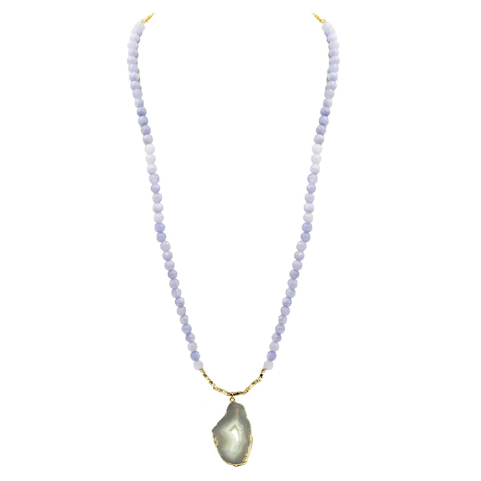 Agate Collection - Lilac Chiffon Necklace (Limited Edition)
