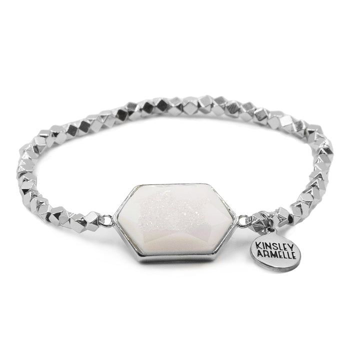 Andrea Collection - Silver Quartz Bracelet