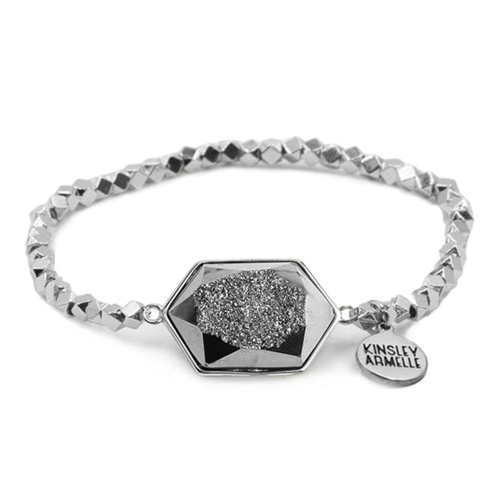 Andrea Collection - Silver Stormy Quartz Bracelet (Ambassador)