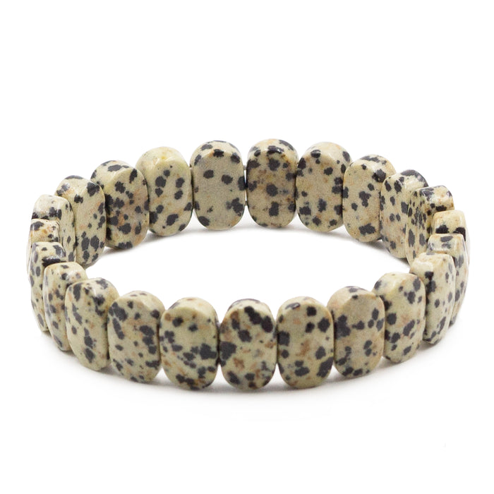 Astoria Collection - Dalmatian Jasper Stone Bracelet (Wholesale)