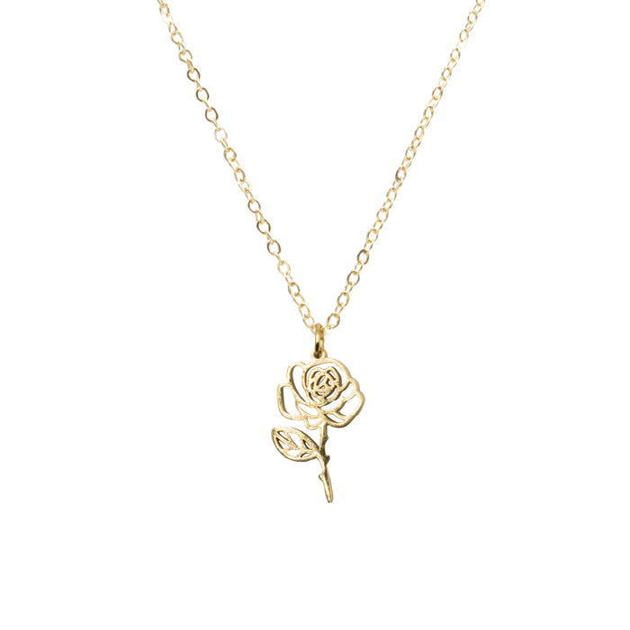 Birth Flower Collection - Rose Necklace (June) (Wholesale)