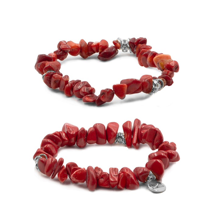 Circe Collection -  Silver Cherry Bracelet Set (Wholesale)