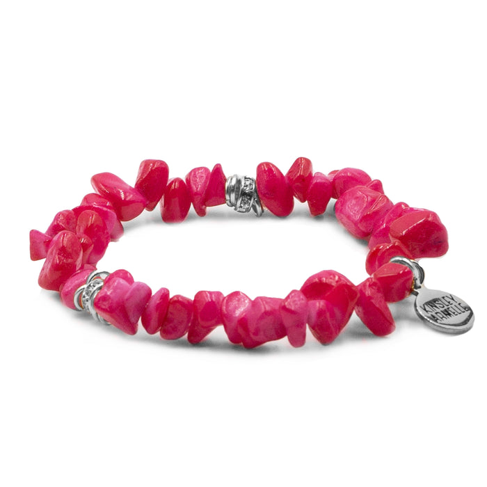 Circe Collection - Silver Magenta Bracelet