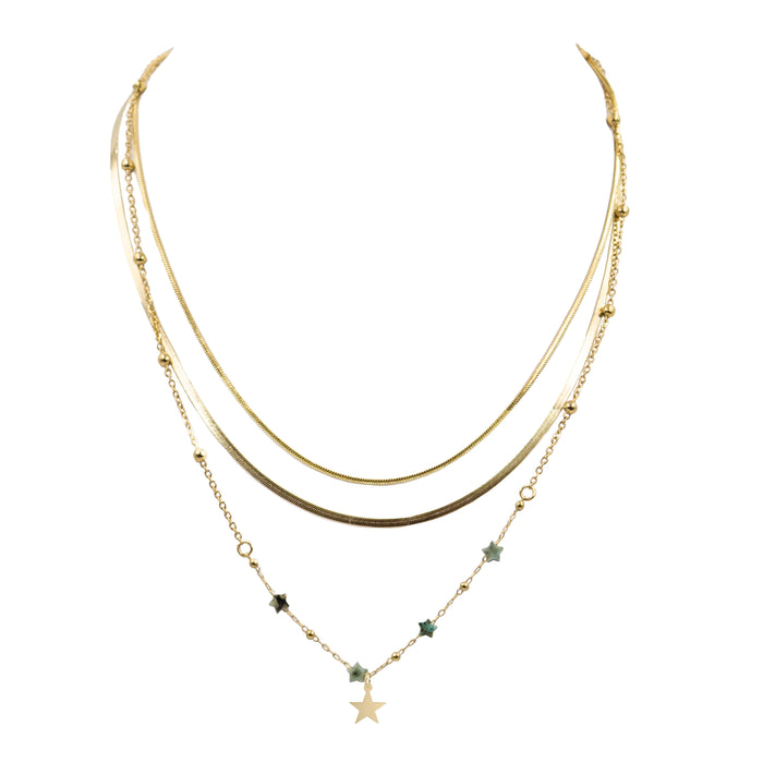 Clara Collection - Tribal Layered Star Necklace