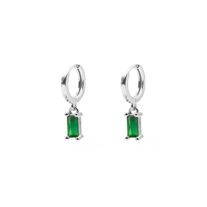 Clarissa Collection - Silver Jade Earrings (Wholesale)