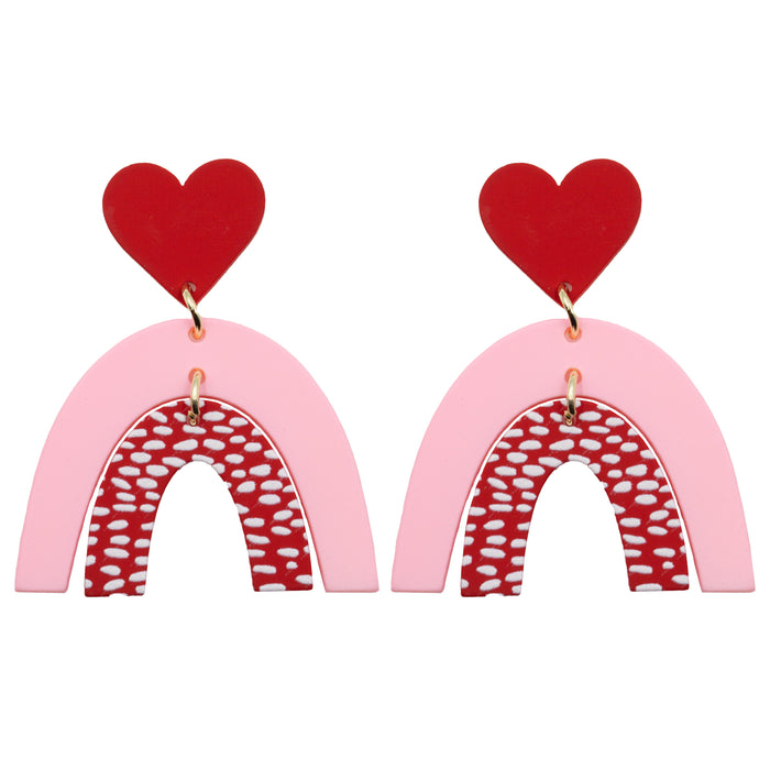 Della Collection - Cherry Heart Earrings
