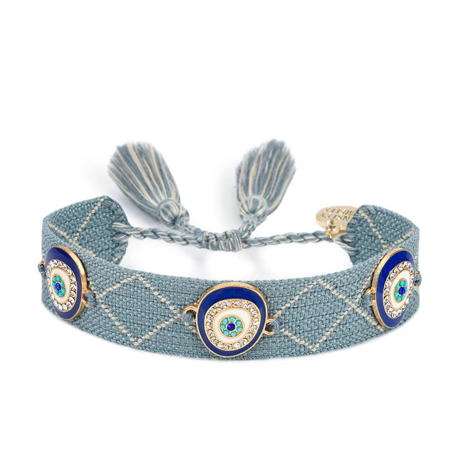 Delmira Collection - Braided Denim Bracelet (Wholesale)