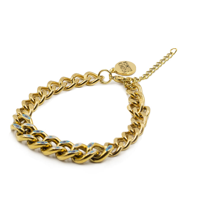 Delmira Collection - Evil Eye Chain Bracelet