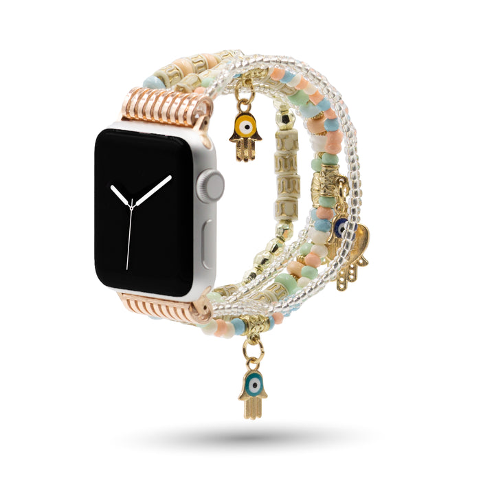 Delmira Collection - Hamsa Cotton Candy Apple Watch Band