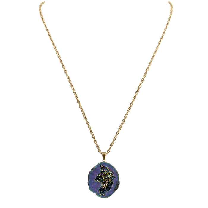 Druzy Collection - Elara Cosmic Quartz Necklace (Limited Edition) (Wholesale)