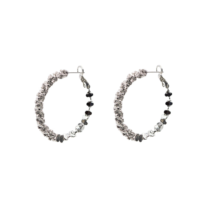 Elyse Collection - Silver Hoop Earrings