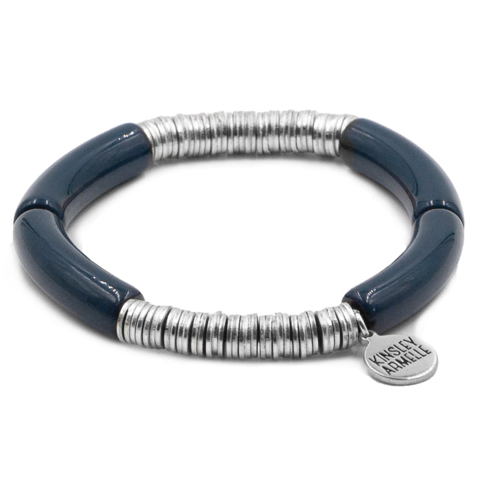 Emmett Collection - Silver Navy Bracelet