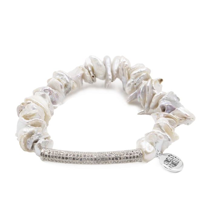 Glitz Collection - Silver Opal Bracelet