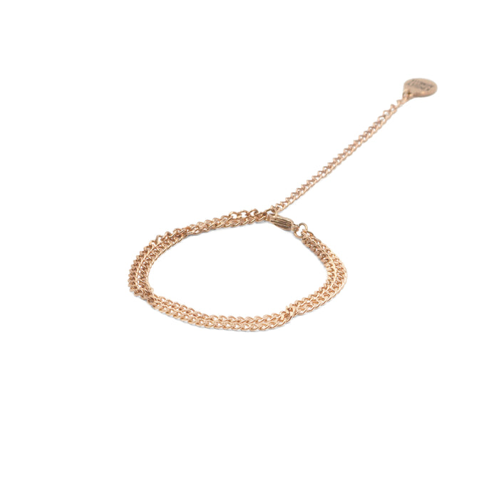Goddess Collection - Rose Gold Dual Curb Bracelet (Limited Edition)