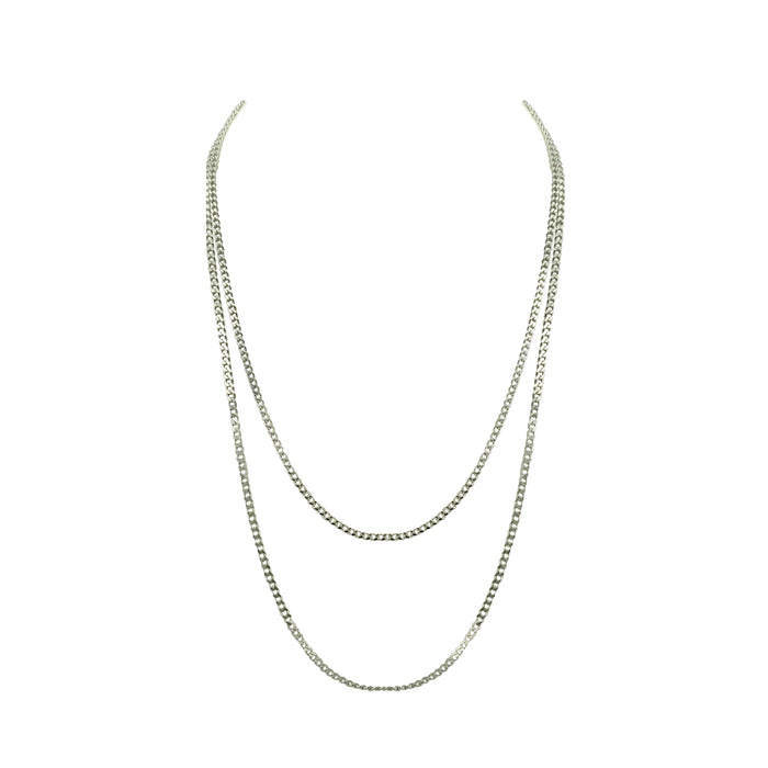 Goddess Collection - Silver Dual Curb Necklace Chain (Limited Edition) (Ambassador)