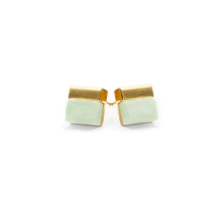 Gracie Collection - Mint Quartz Stud Earrings (Limited Edition) (Wholesale)