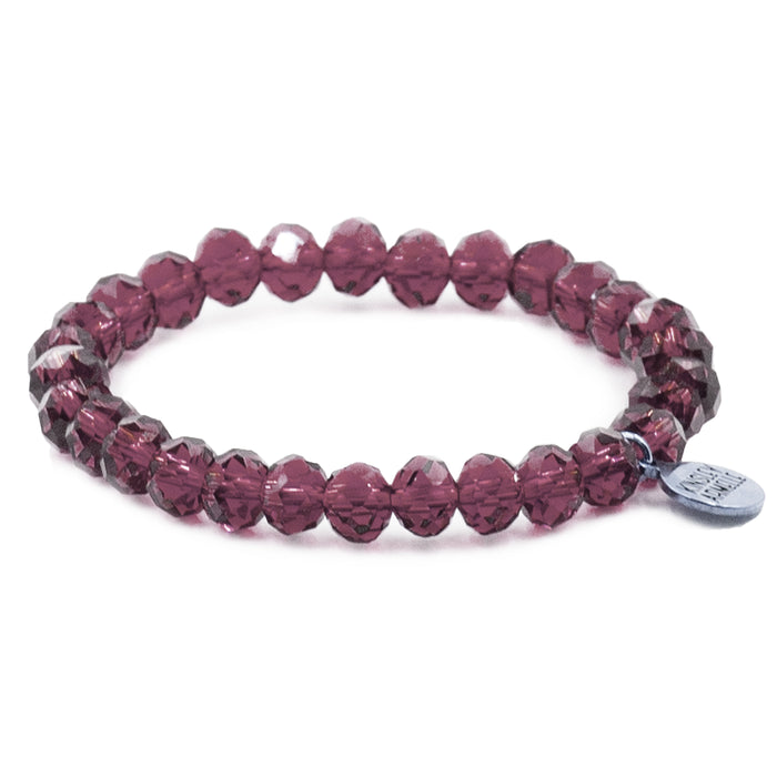 Halo Collection - Silver Mauve Bracelet