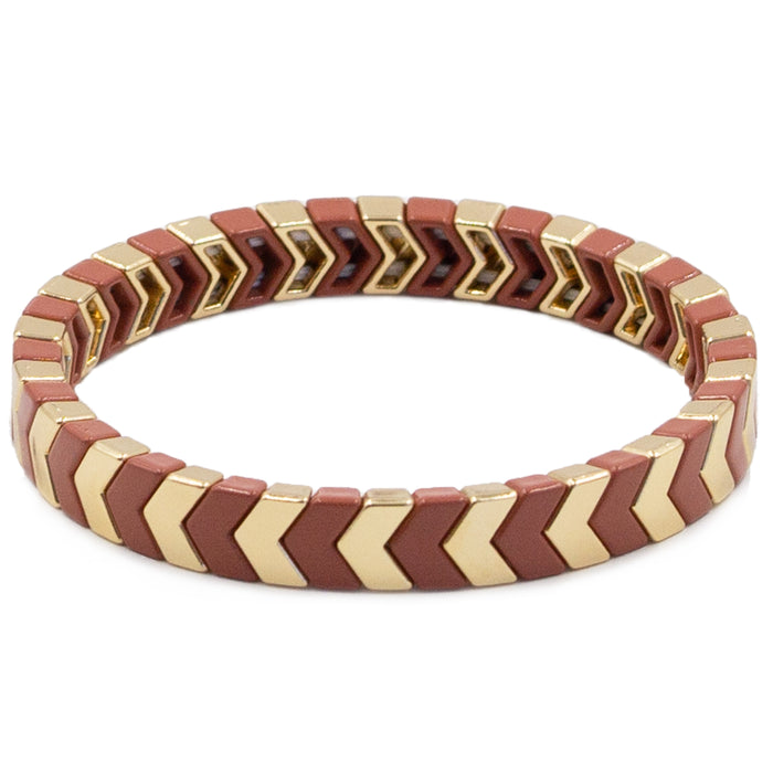 Herringbone Collection - Dark Amber Bracelet (Ambassador)