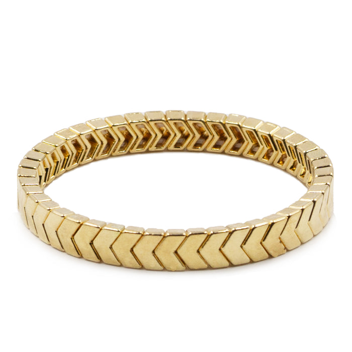 Herringbone Collection - Gold Bracelet