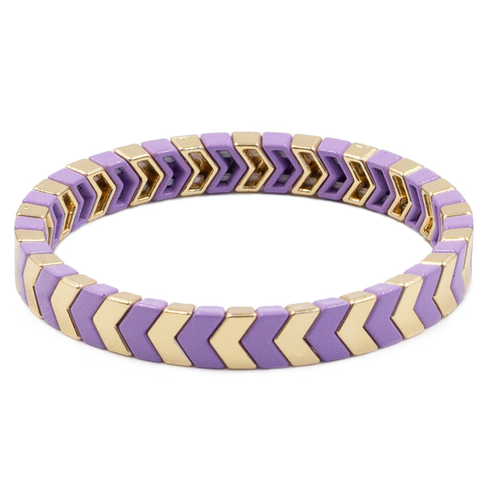 Herringbone Collection - Lilac Bracelet (Wholesale)