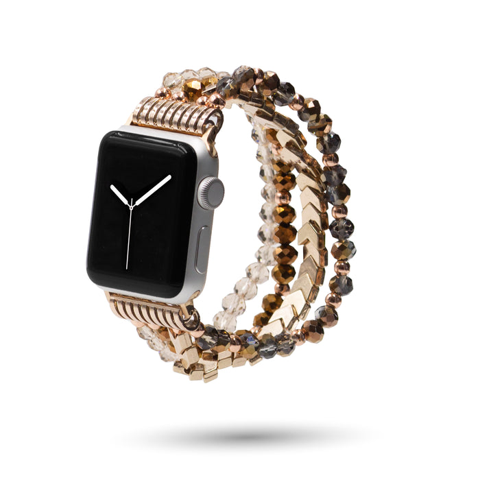 Herringbone Collection - Rose Gold Sienna Apple Watch Band