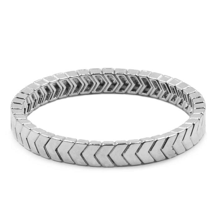 Herringbone Collection - Silver Bracelet (Wholesale)