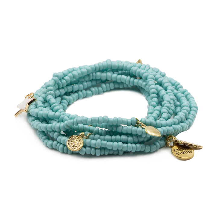 Jolene Collection - Aqua Wrap Bracelet (Wholesale)