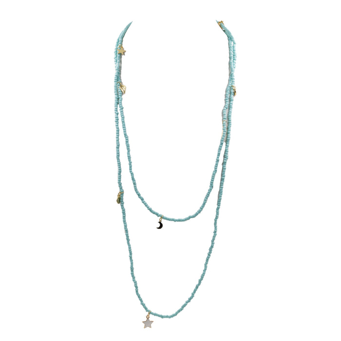 Jolene Collection - Aqua Wrap Necklace