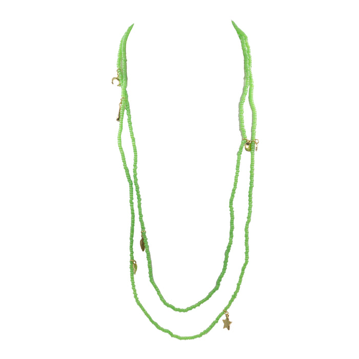 Jolene Collection - Lime Wrap Necklace (Wholesale)