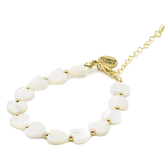 Julia Collection - Pearl Heart Bracelet (Wholesale)