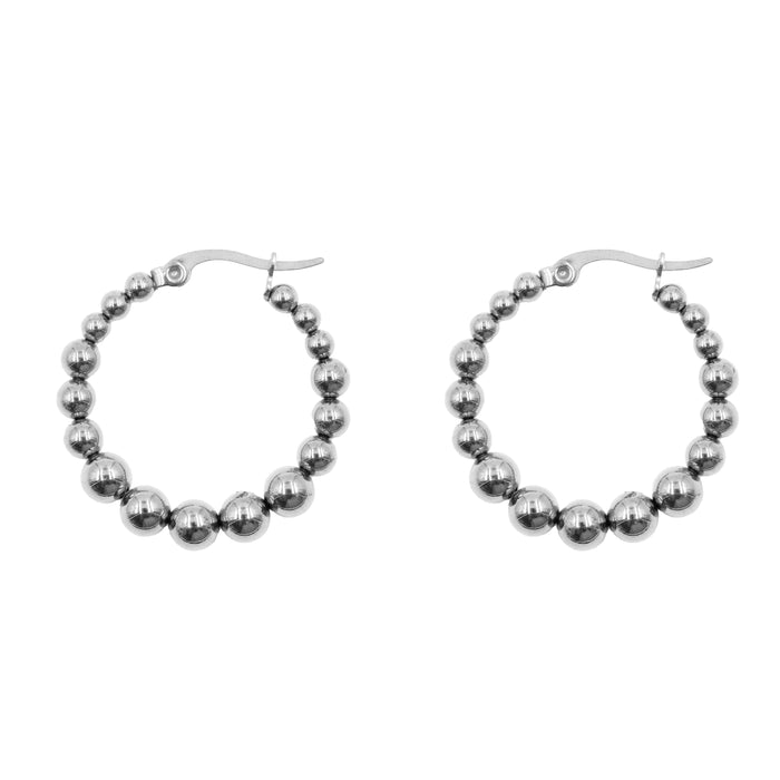 Landen Collection - Silver Hoop Earrings