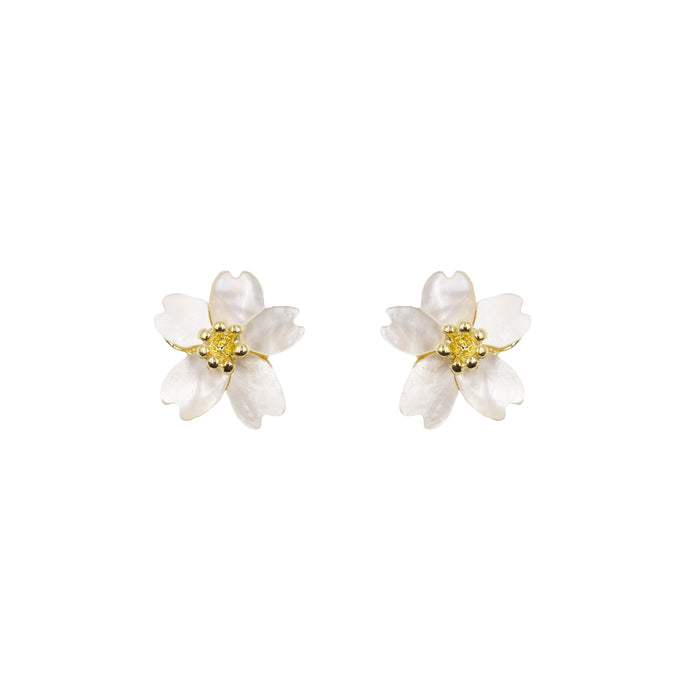 Lauriel Collection - Pearl Fleur Earrings