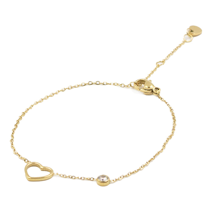 Love Collection - Dainty Heart Bracelet (Wholesale)