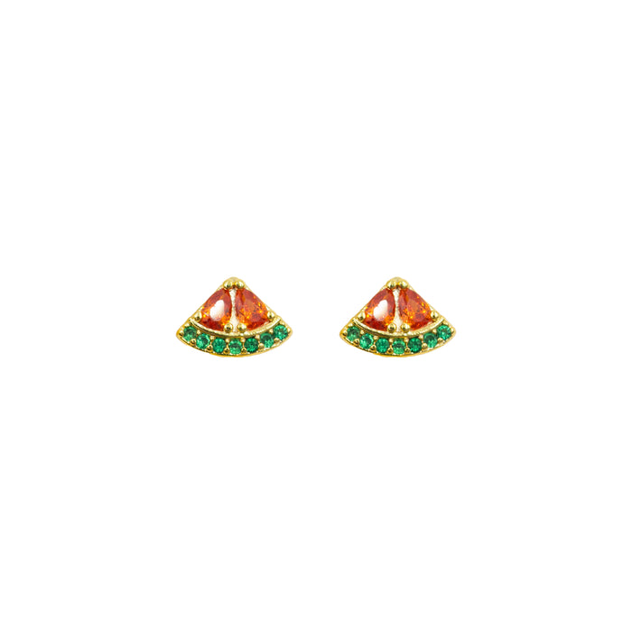 Lucia Collection - Melon Stud Earrings (Wholesale)