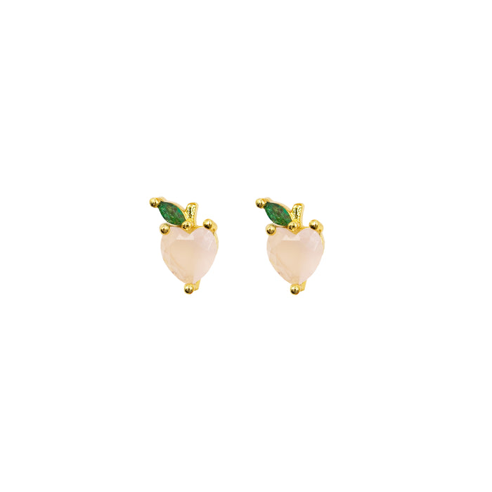 Lucia Collection - Peach Stud Earrings (Wholesale)