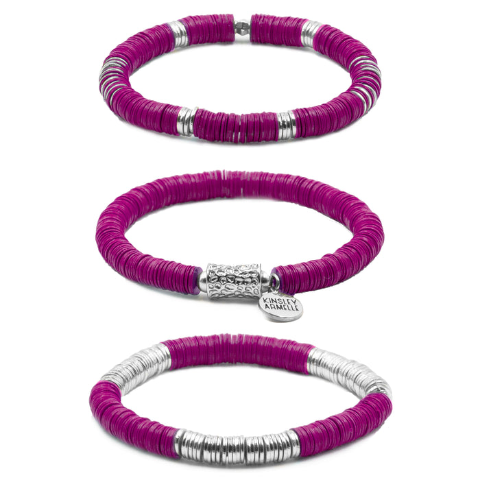 Misha Collection - Silver Aster Bracelet Set