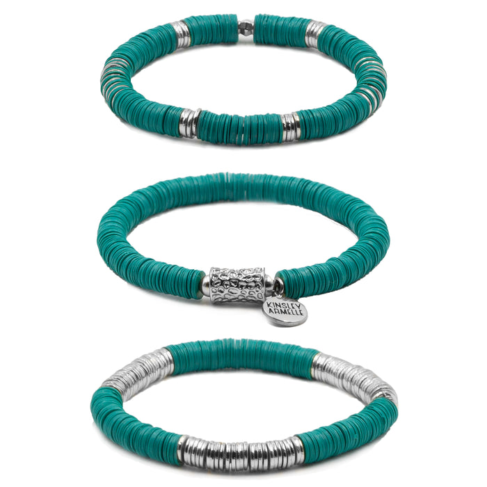 Misha Collection - Silver Mayan Bracelet Set