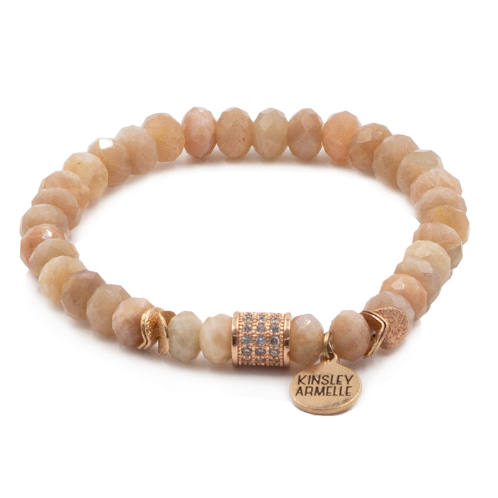 Paved Collection - Rose Gold Clay Bracelet (Wholesale)