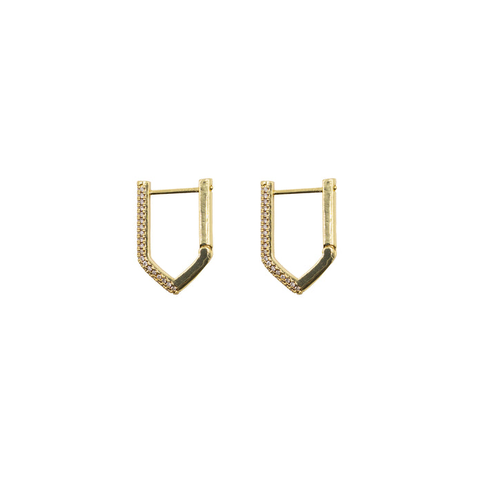 Prue Collection - Gold Bling Earrings (Wholesale)