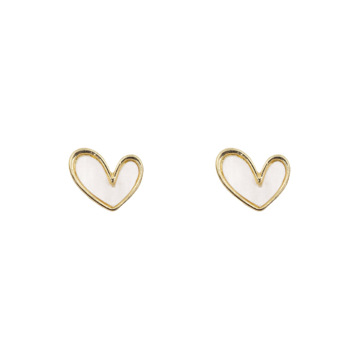 Rosalie Collection - Ashen Heart Earrings (Wholesale)