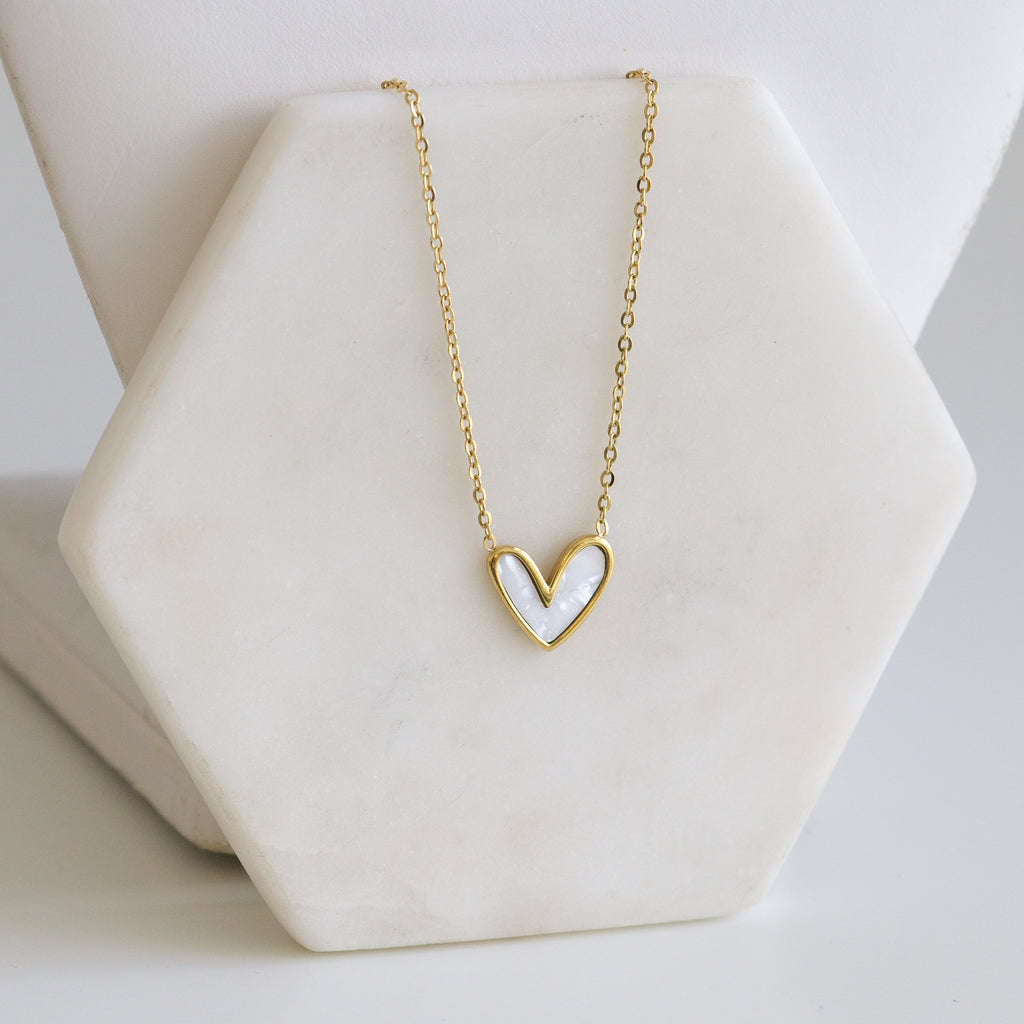 Rosalie Collection - Ashen Heart Necklace