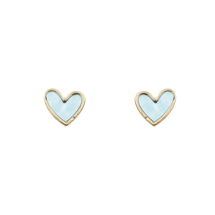 Rosalie Collection - Azure Heart Earrings