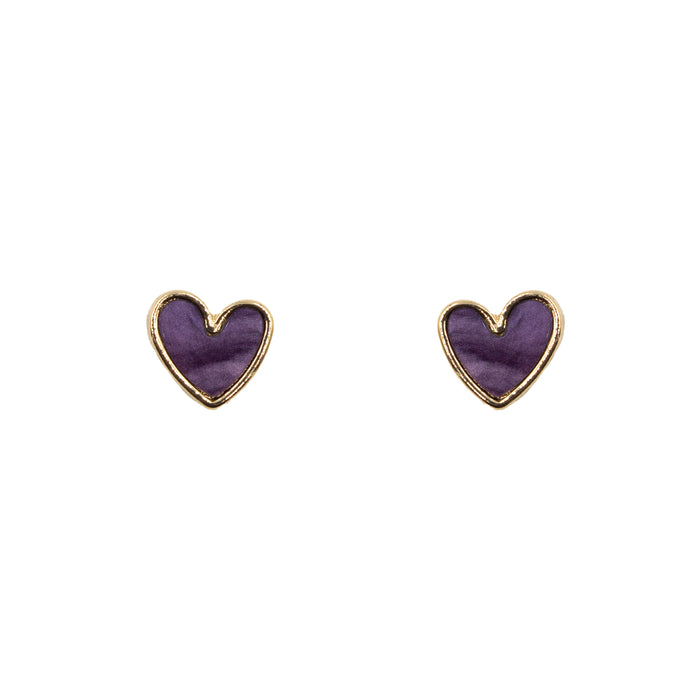 Rosalie Collection - Starry Night Heart Earrings