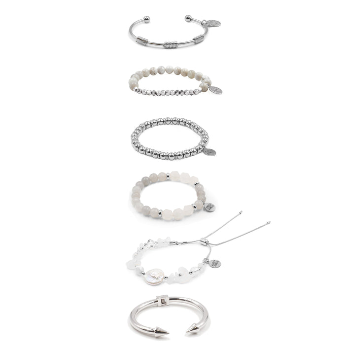 Silver Anaya Bracelet Stack (Wholesale)