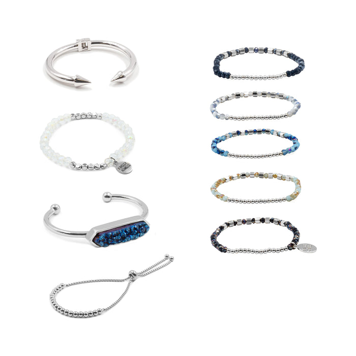 Silver Shae Bracelet Stack (Wholesale)